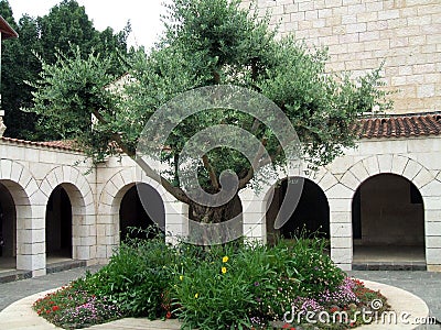 Church of the Multiplication, Tabgha, Israel Stock Photo