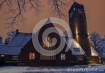 Church at night Editorial Stock Photo