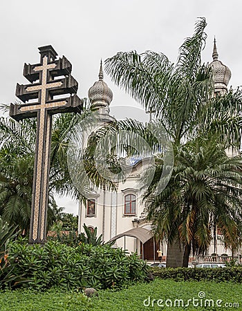 Church Nossa Senhora do Brasil Stock Photo