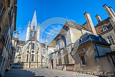The Church of Notre-Dame of Dijon, Burgundy, France Stock Photo