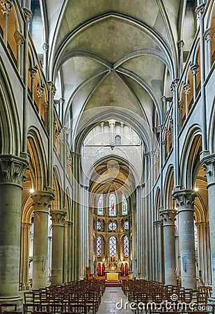 Church of Notre-Dame, Dijon, France Editorial Stock Photo