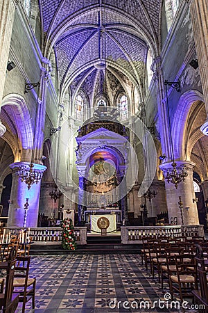 Church Notre Dame du bon port - Les Sables d'Olonne Editorial Stock Photo