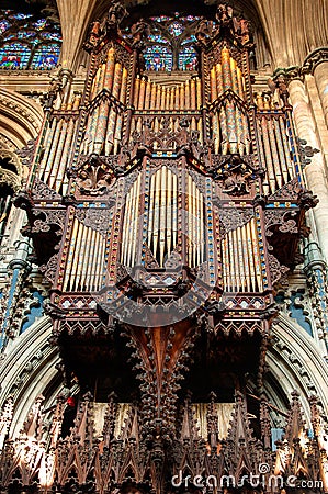 Church organ Editorial Stock Photo