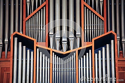 Church organ Stock Photo