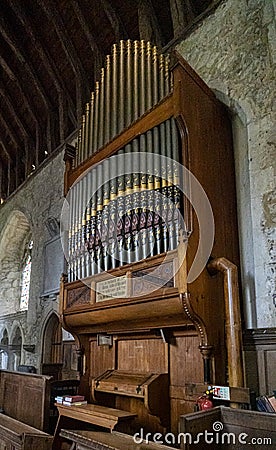 Church Organ Editorial Stock Photo