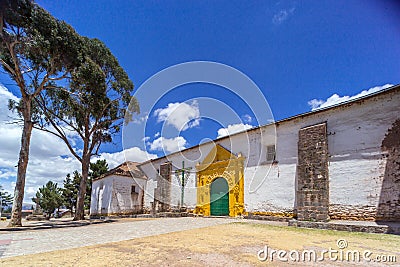 Church of our Lady of the Assumption, in Chucuito, Peru Stock Photo