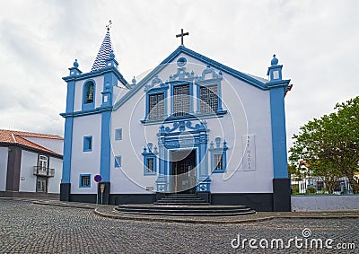 Church of Our Lady of the Conception, Angra do Heroismo, Terceira island, Azores Stock Photo