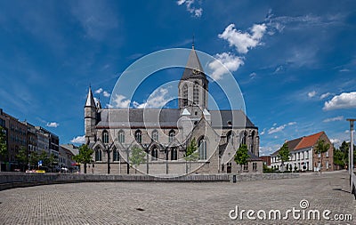 The Church of Our Lady in `Deinze` Belgium Editorial Stock Photo