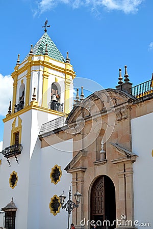 church Our Lady Del Socorro in Ronda, Spain Editorial Stock Photo