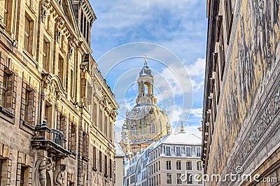 Church of our Lady in Dresden Stock Photo