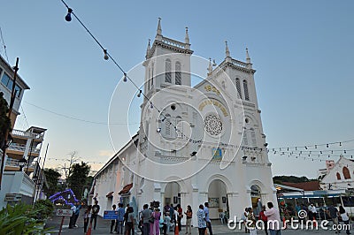 Church of Our Lady of Lourdes Klang Editorial Stock Photo