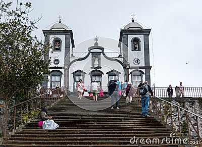 Church of Our Lady of Monte above Funchal Madiera Editorial Stock Photo