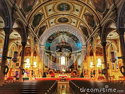 The Church of Our Lady of Mount Carmel, Harlem, NYC Editorial Stock Photo