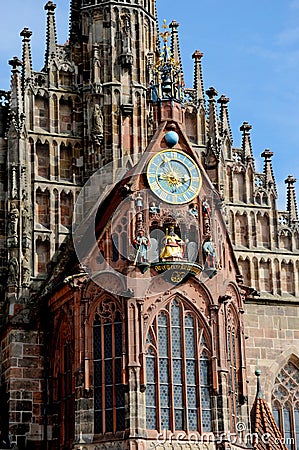 Church of Our Lady in Nuremberg, Germany Stock Photo