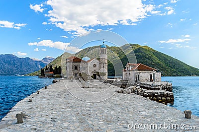 Church of Our Lady of the Rocks, Perast Stock Photo