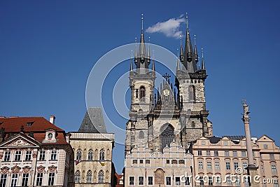 Church of Our Lady before Týn, Prague, Czechia Stock Photo