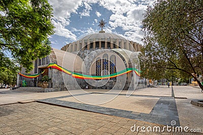 Church of Our Lady of Zion in Axum, Ethiopia Stock Photo