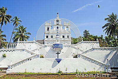Church in panaji goa india Stock Photo