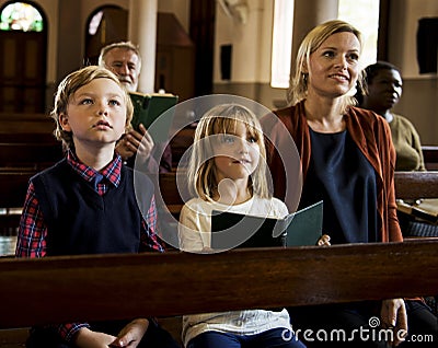 Church People Believe Faith Religious Stock Photo