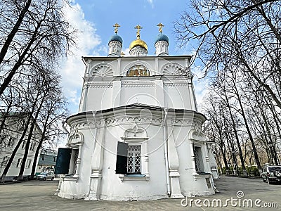 Church of Peter and Paul in Soldatskaya Sloboda, 17th century. Moscow, Lefortovo Stock Photo