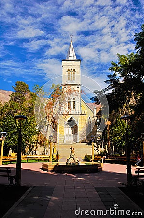 Church Pisco Elqui Stock Photo