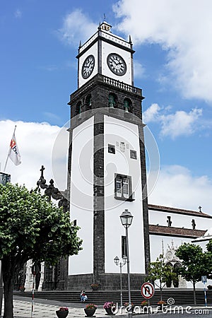 Church, Ponta Delgada, Portugal Editorial Stock Photo