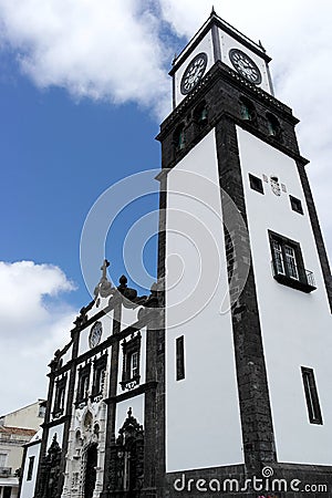 Church, Ponta Delgada, Portugal Stock Photo