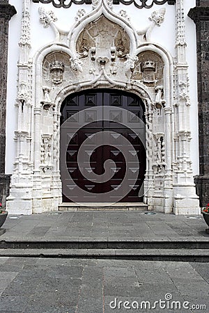 Church, Ponta Delgada, Portugal Stock Photo