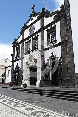 Church, Ponta Delgada, Portugal Stock Photo