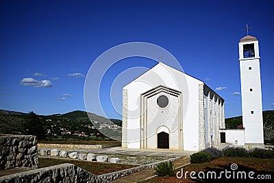 Church in Primorski dolac. Stock Photo