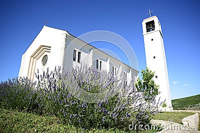 Church in Primorski dolac. Stock Photo