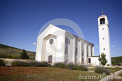 Church in Primorski dolac. Stock Photo