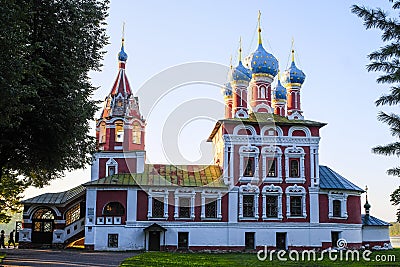 Church of Prince Dimitri `On Blood ` in Uglich Stock Photo