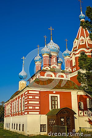 Church of Prince Dimitri `On Blood ` in Uglich Stock Photo