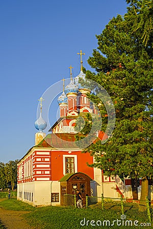 Church of Prince Dimitri `On Blood ` in Uglich Editorial Stock Photo