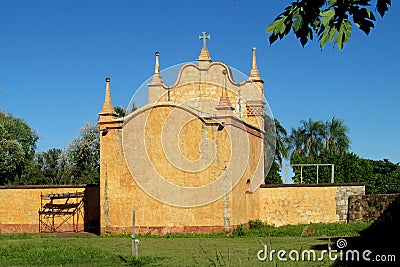 Church in Puerto Quijarro, Santa Cruz, Bolivia Stock Photo