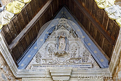 Church of Rennes le Chateau, France Stock Photo