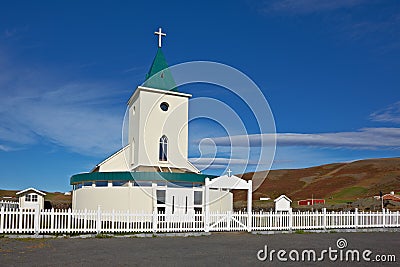Church in Reykjahlid Stock Photo