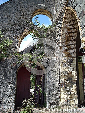 Church ruins Editorial Stock Photo
