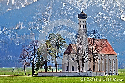 Church in rural Bavaria, Southern Germany Stock Photo