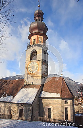 Church of Saint Catherine, Bruneck Stock Photo