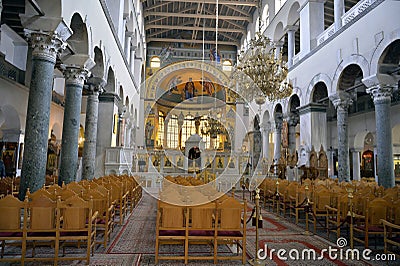 The Church of Saint Demetrius or Hagios Demetrios, Thessaloniki Stock Photo