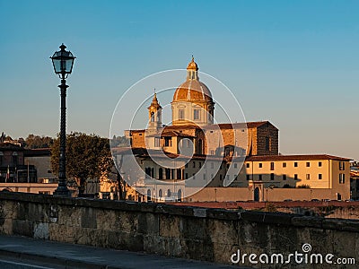 Church of Saint Frediano in Cestello, Florence, Italy Editorial Stock Photo