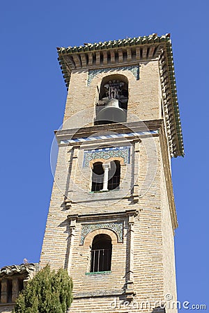 Church of Saint Gil and Saint Anne in Granada. Stock Photo