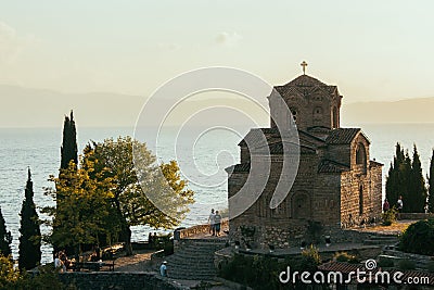 Church of Saint John at Kaneo - Ohrid, Macedonia Stock Photo