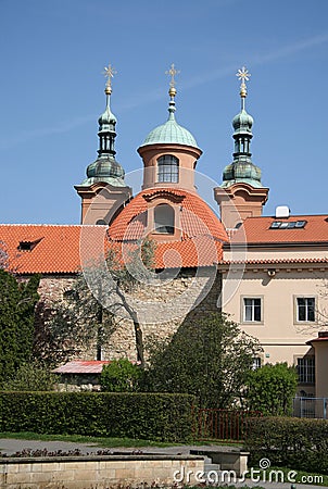 Church of Saint Lawrence on Petrin Hill in Prague, Czech Republic Stock Photo
