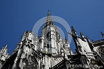 The Church of Saint-Maclou. Rouen. France. Editorial Stock Photo