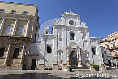Church of Saint Mary of Suffrage - Purgatory in Gravina in Puglia, province of Bari, Editorial Stock Photo