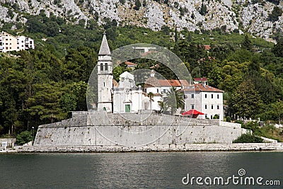 Church of Saint Matthew in Dobrota, Montenegro Stock Photo