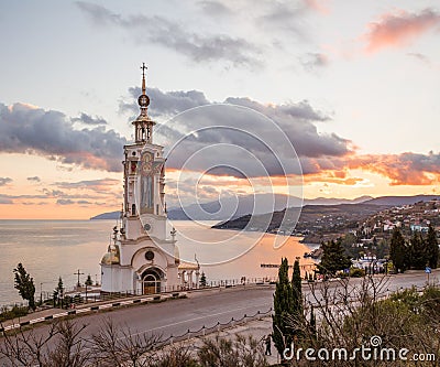 Church of Saint Nicholas of Myra and Museum of Water Disasters. Editorial Stock Photo